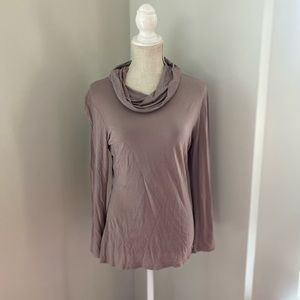 James Perse Cowl Neck Knit Top